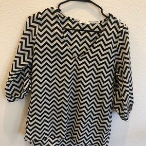 Everly Chevron Blouse